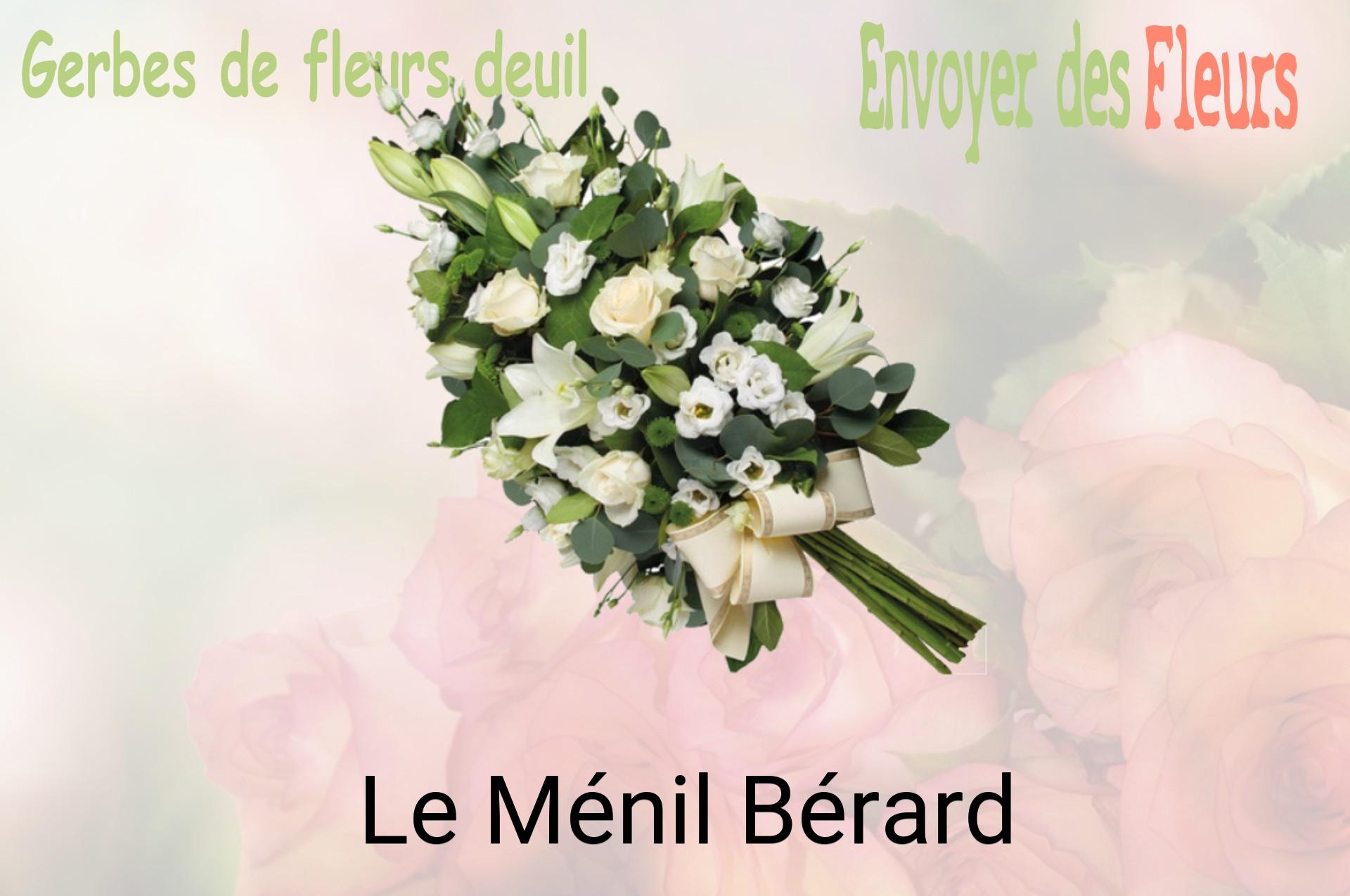 Gerbe de fleurs de deuil livrée à Le Ménil-Bérard